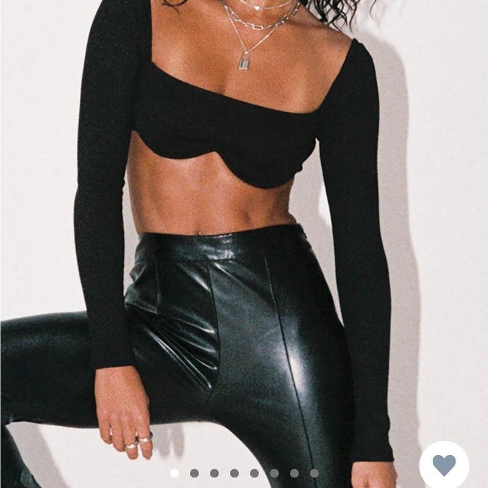 Princess Polly Becca Long Sleeve Crop Top